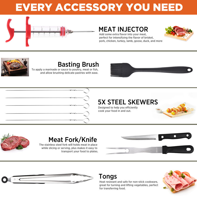 Commercial Chef Griddle Accessories Kit Flat Top Grill Accessories